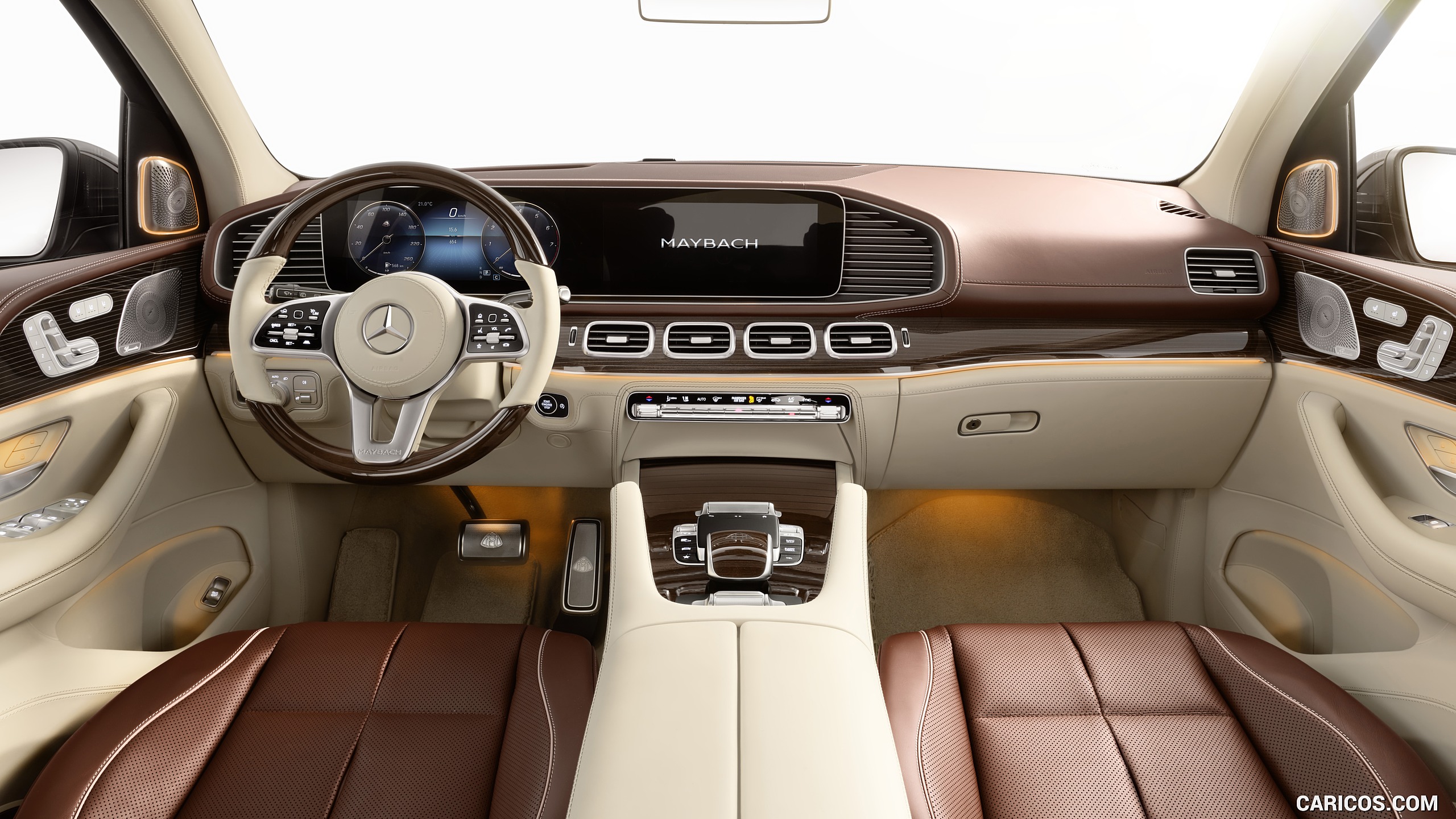 2021 Mercedes-Maybach GLS 600 Exclusive nappa leather mahogany/macchiato - Interior, Cockpit, #44 of 297