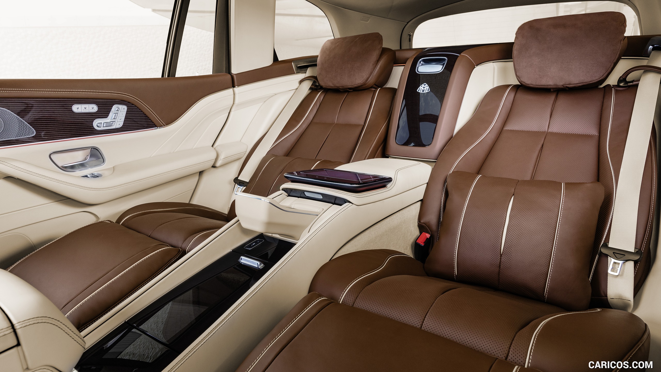 2021 Mercedes-Maybach GLS 600 Exclusive nappa leather mahogany/macchiato - Interior, Rear Seats, #31 of 297