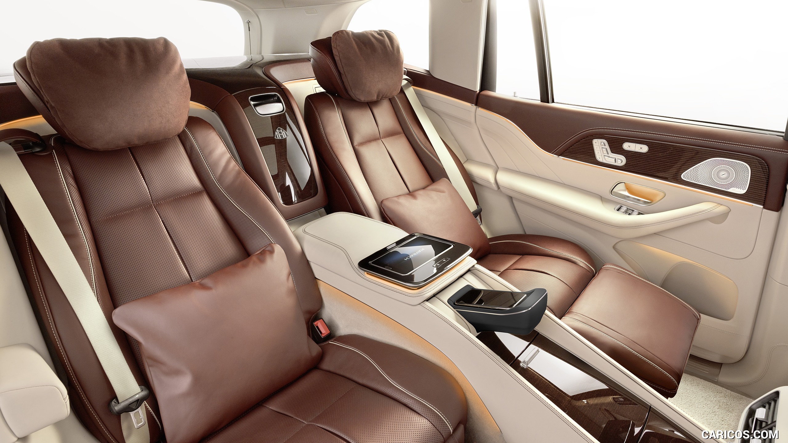 2021 Mercedes-Maybach GLS 600 Exclusive nappa leather mahogany/macchiato - Interior, Rear Seats, #47 of 297