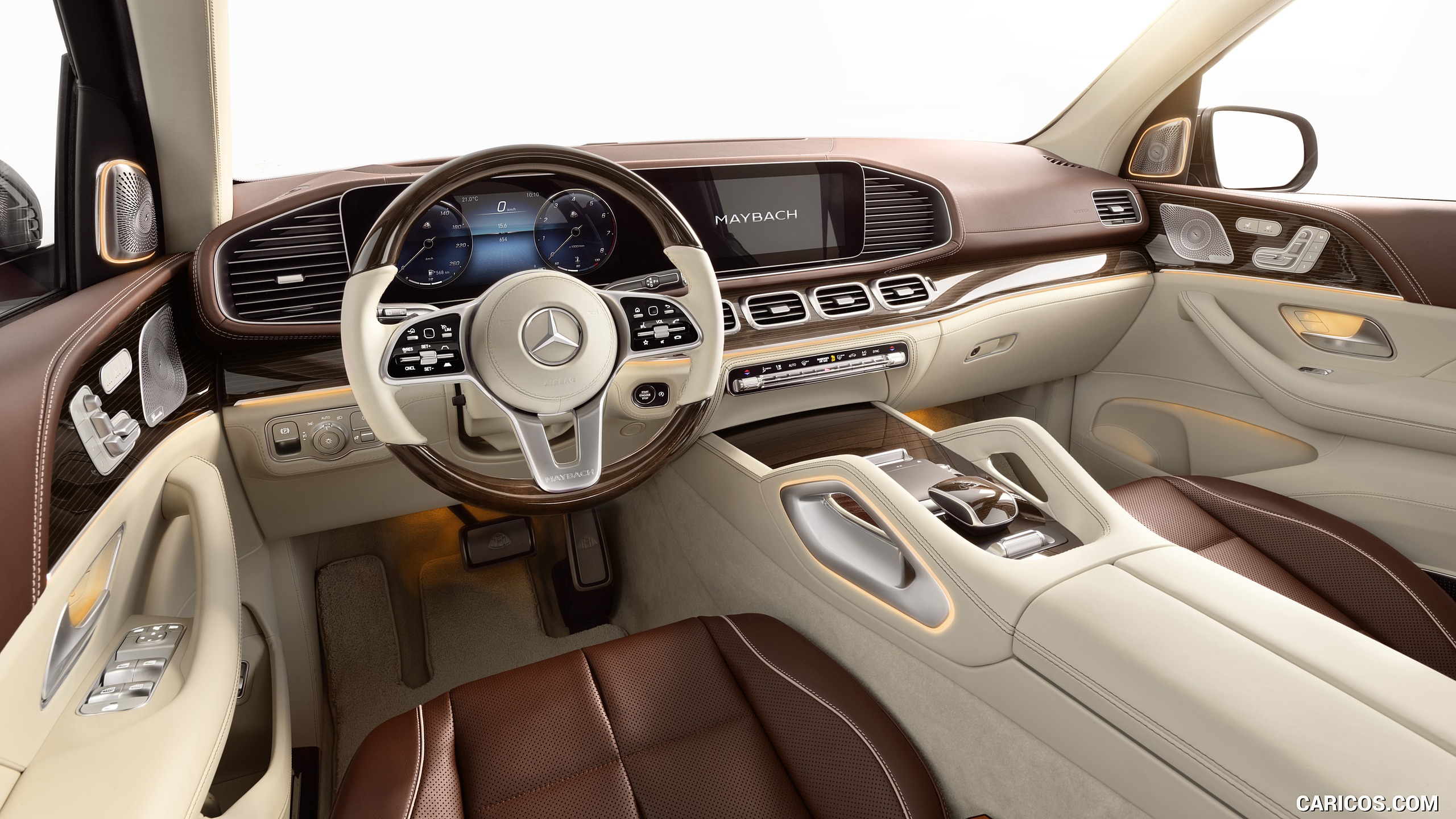 2021 Mercedes-Maybach GLS 600 Exclusive nappa leather mahogany/macchiato - Interior, #45 of 297