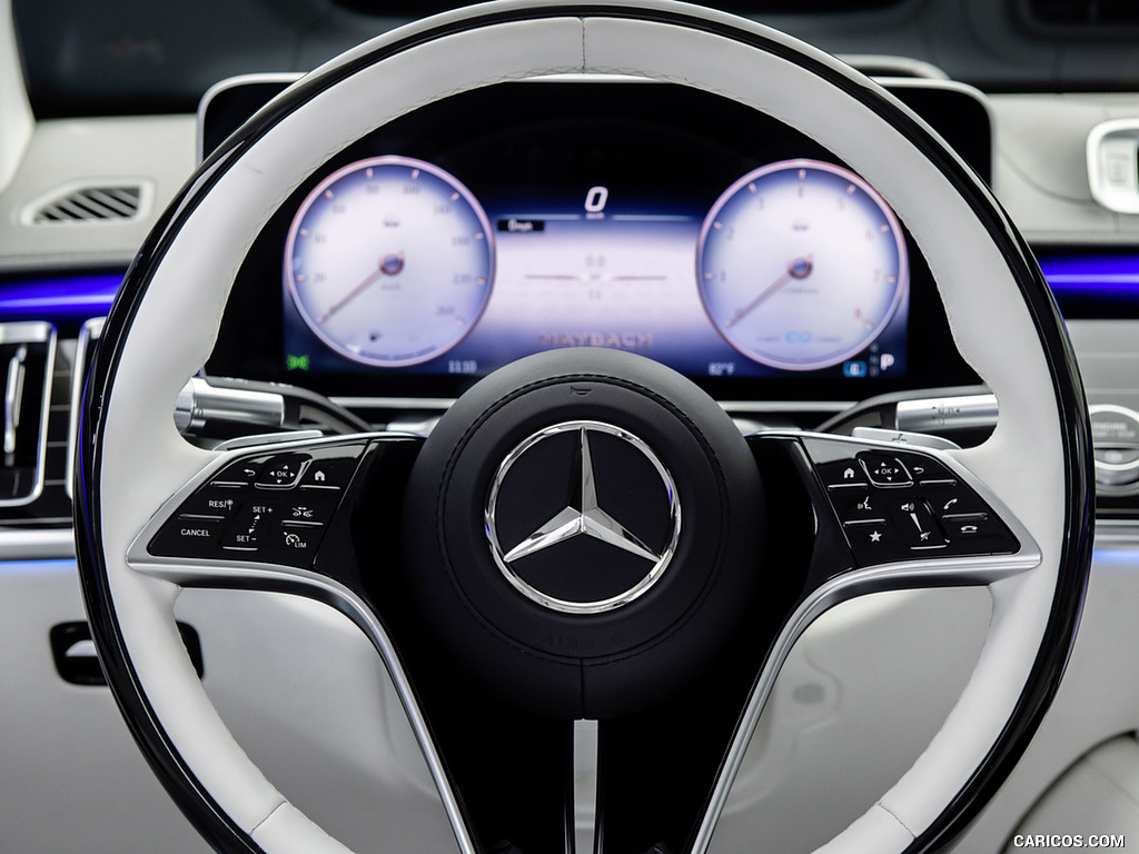 2021 Mercedes-Maybach S-Class (Color: Designo Crystal White / Silver Grey Pearl) - Interior, Steering Wheel