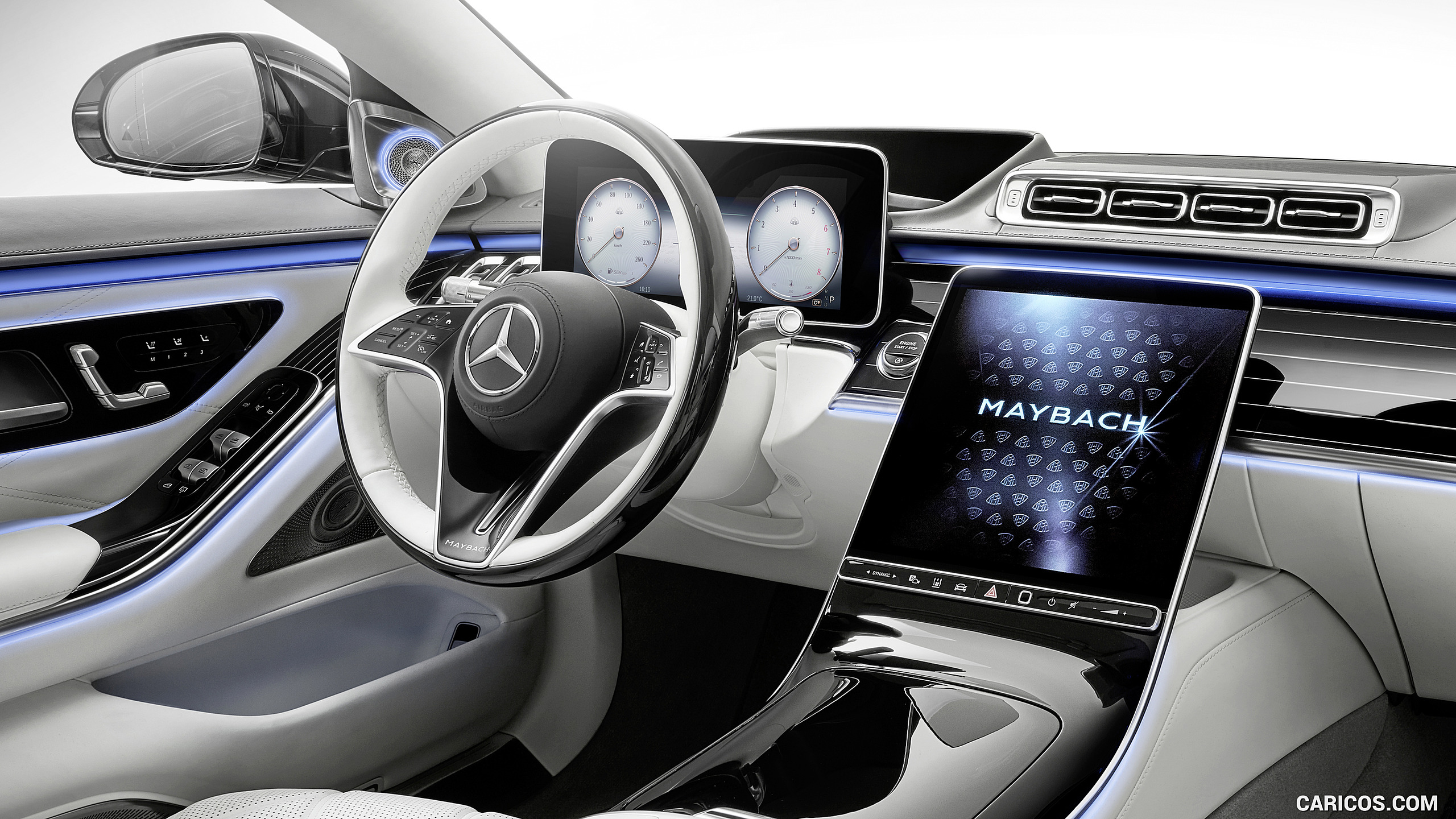 2021 Mercedes-Maybach S-Class (Color: Designo Crystal White / Silver Grey Pearl) - Interior, #100 of 157