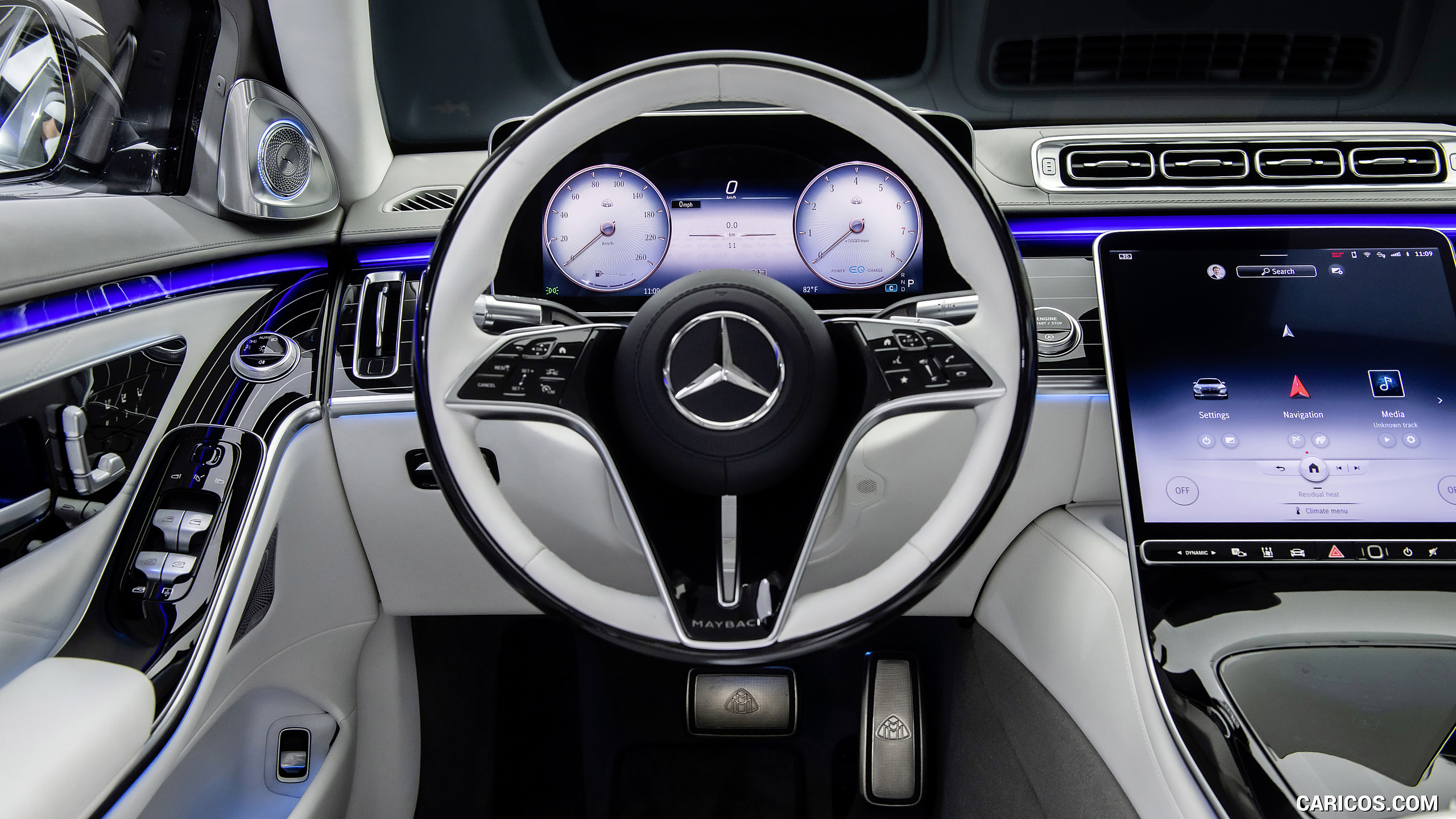2021 Mercedes-Maybach S-Class (Color: Designo Crystal White / Silver Grey Pearl) - Interior, #102 of 157