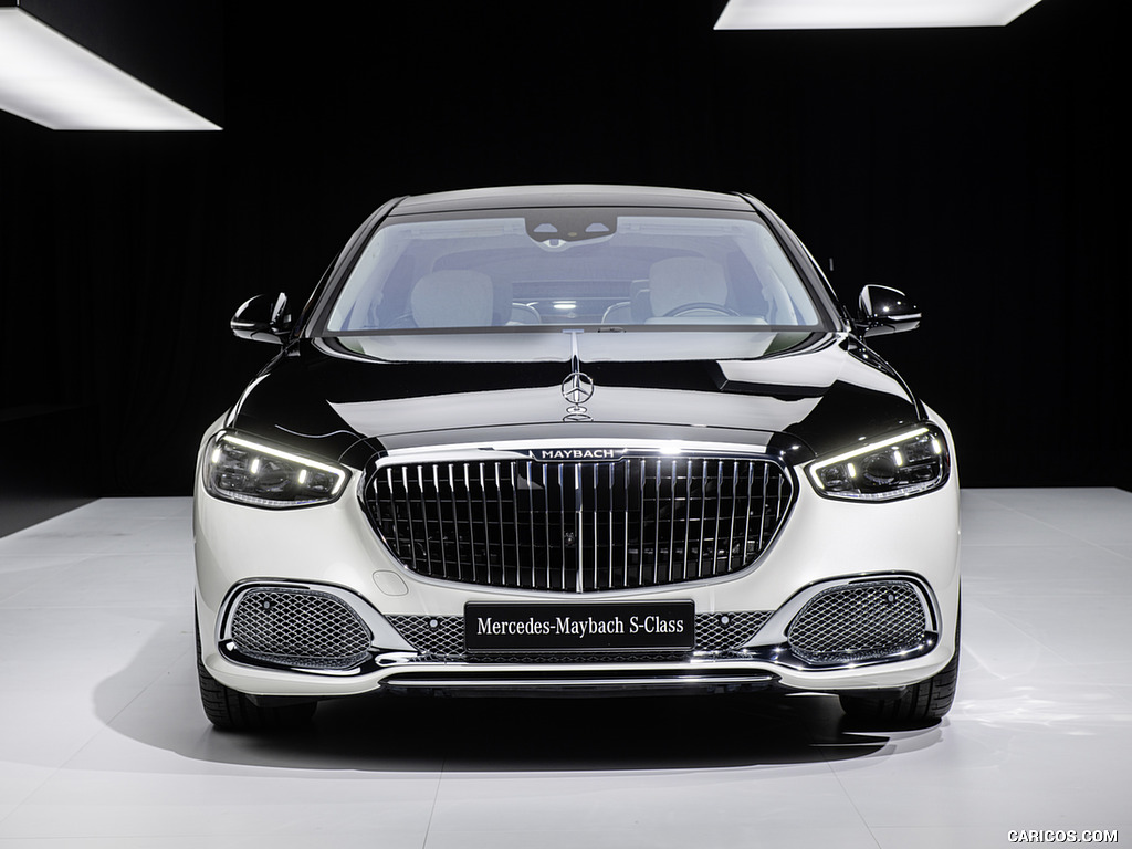 2021 Mercedes-Maybach S-Class (Color: Designo Diamond White Bright / Obsidian Black) - Front