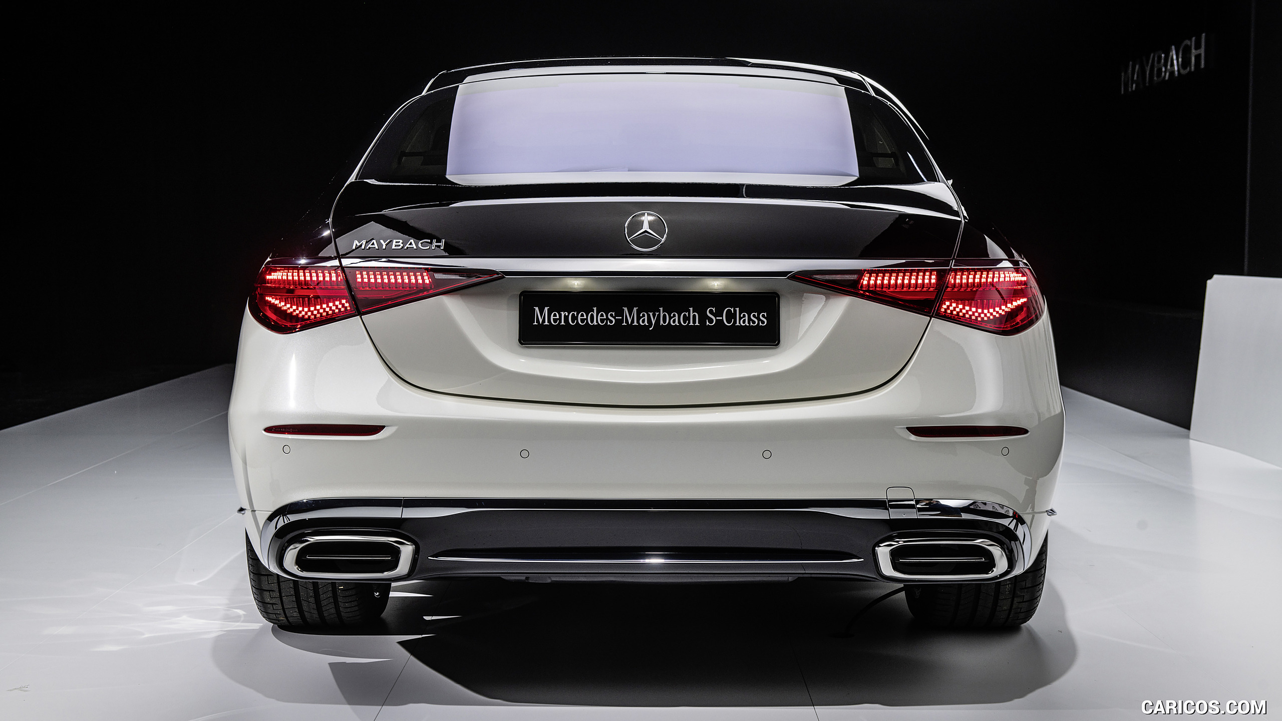 2021 Mercedes-Maybach S-Class (Color: Designo Diamond White Bright / Obsidian Black) - Rear, #86 of 157