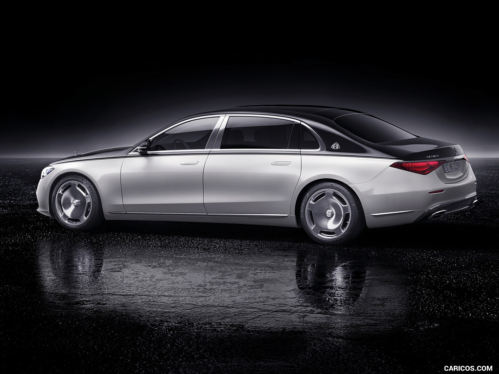 2021 Mercedes-Maybach S-Class (Color: Designo Diamond White Bright / Obsidian Black) - Side