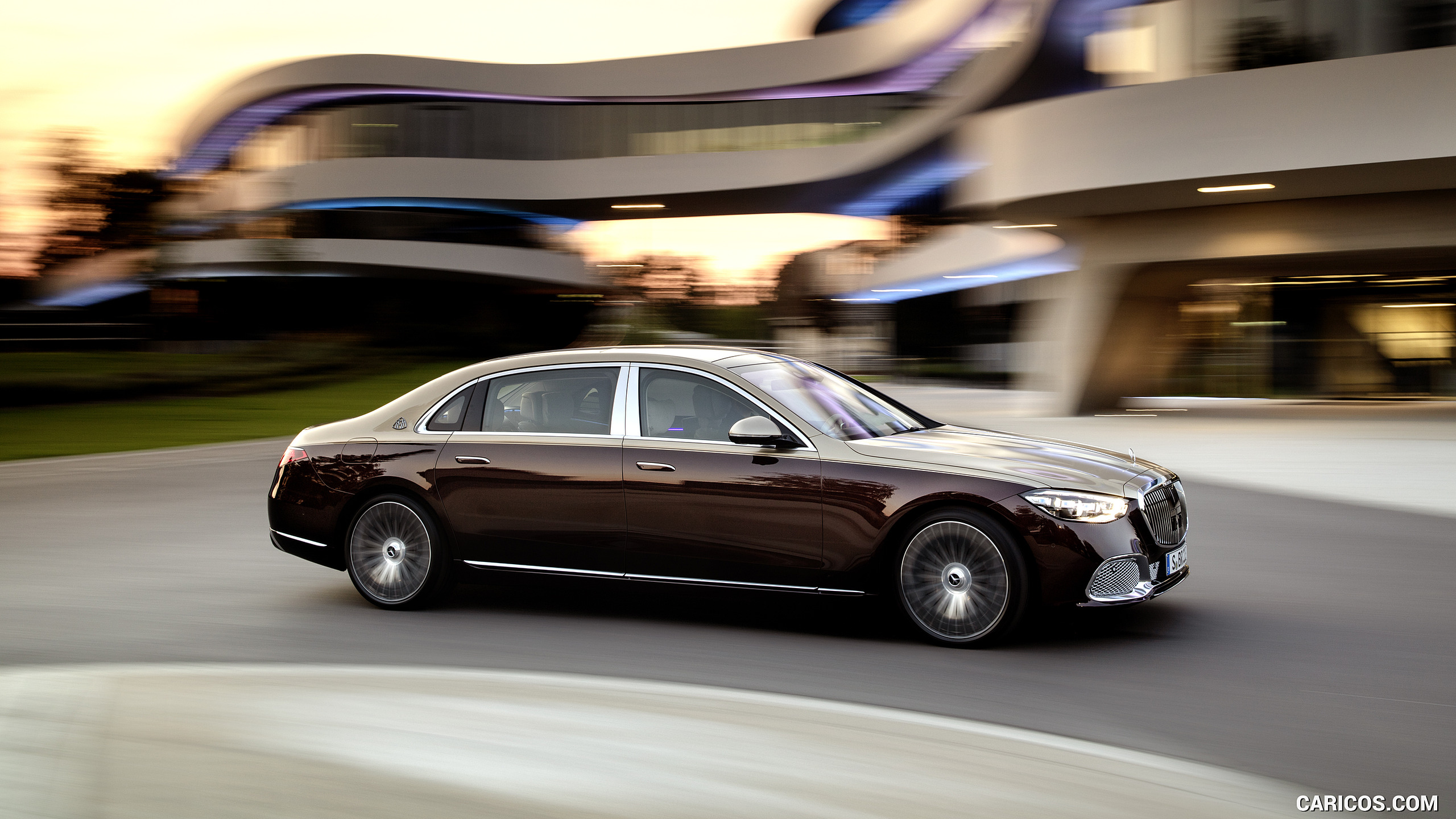2021 Mercedes-Maybach S-Class (Color: Designo Rubellite Red / Kalahari Gold) - Side, #12 of 157