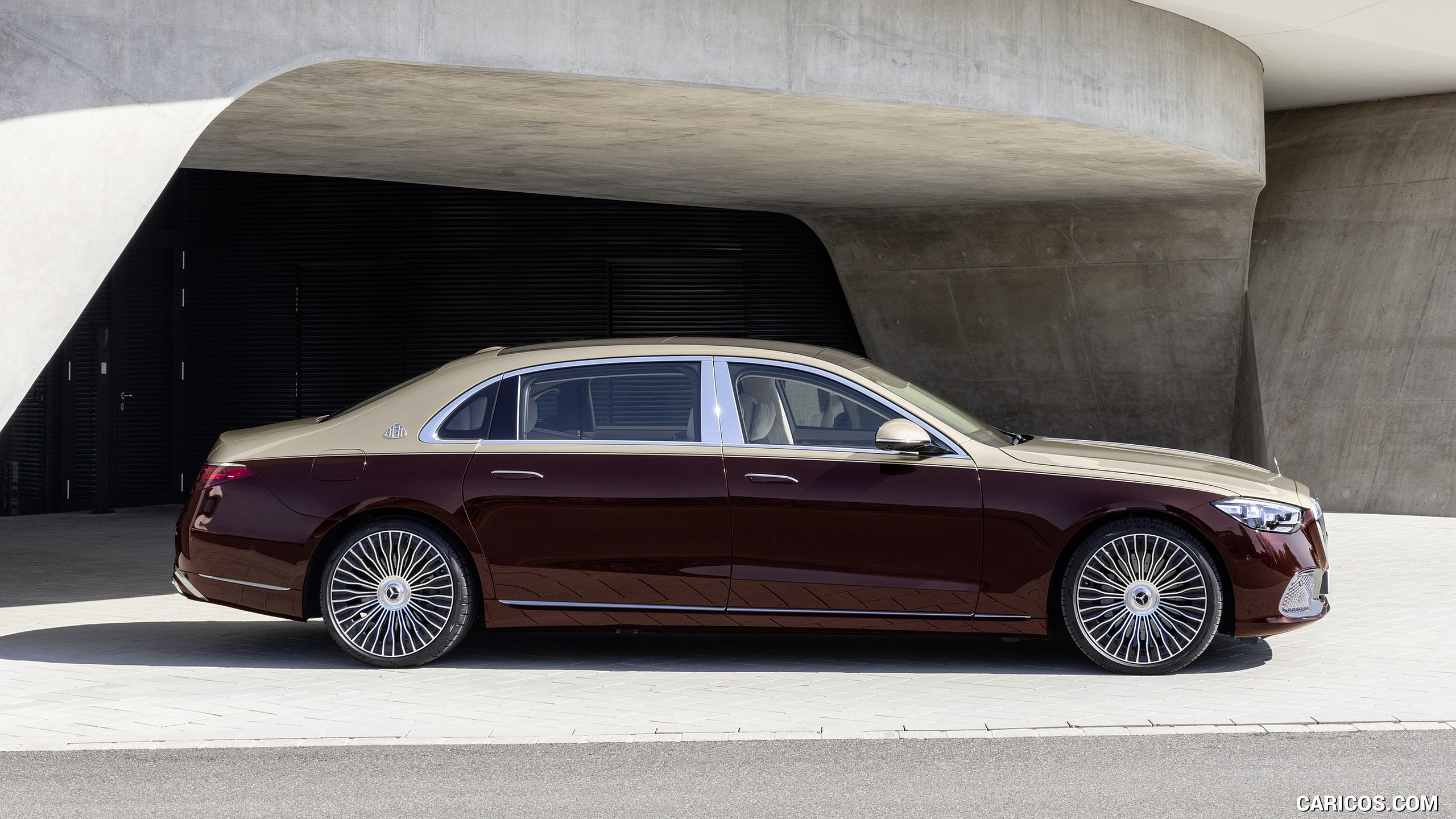 2021 Mercedes-Maybach S-Class (Color: Designo Rubellite Red / Kalahari Gold) - Side, #19 of 157
