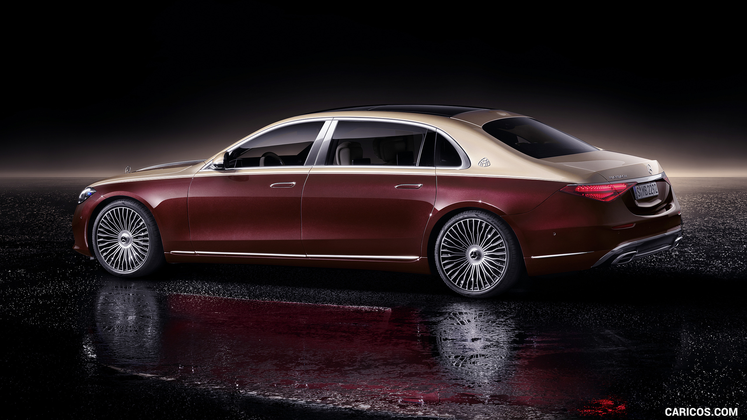 2021 Mercedes-Maybach S-Class (Color: Designo Rubellite Red / Kalahari Gold) - Side, #32 of 157