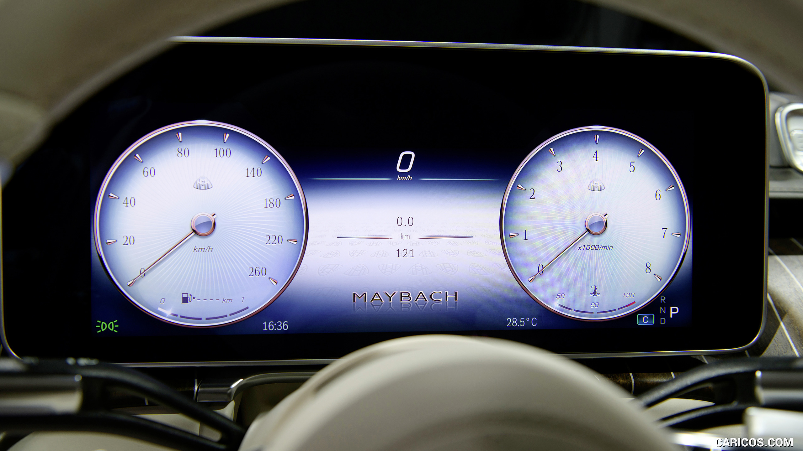 2021 Mercedes-Maybach S-Class (Leather Nappa macchiato beige / bronze brown pearl) - Digital Instrument Cluster, #56 of 157