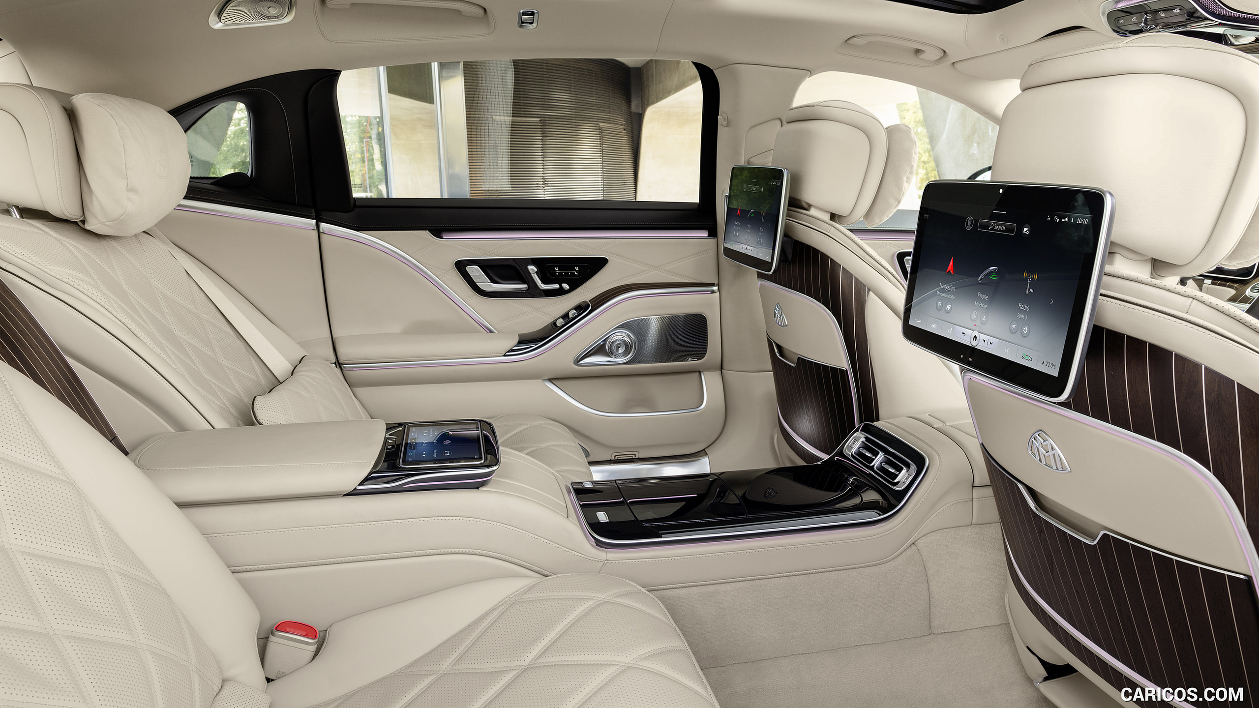 2021 Mercedes-Maybach S-Class (Leather Nappa macchiato beige / bronze brown pearl) - Interior, Rear Seats, #72 of 157