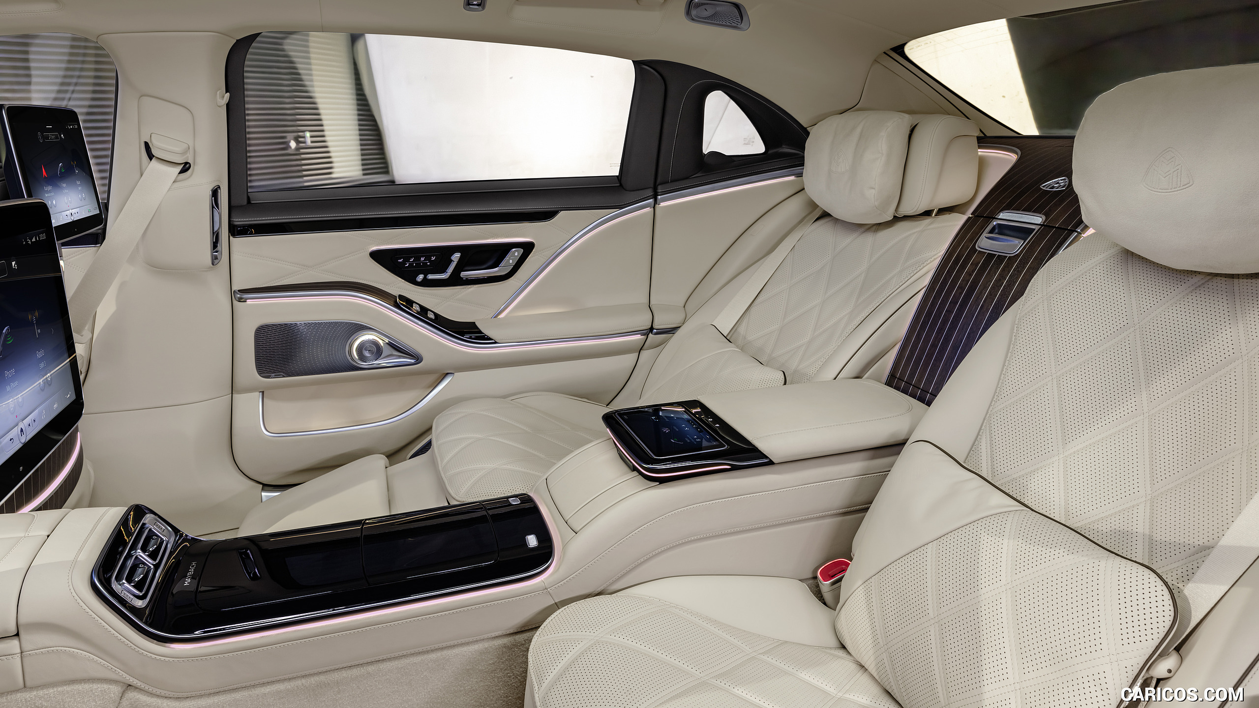 2021 Mercedes-Maybach S-Class (Leather Nappa macchiato beige / bronze brown pearl) - Interior, Rear Seats, #73 of 157