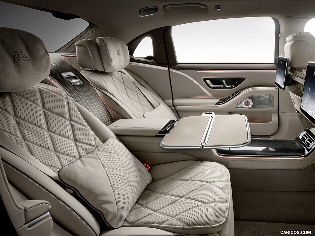 2021 Mercedes-Maybach S-Class (Leather Nappa macchiato beige / bronze brown pearl) - Interior, Rear Seats