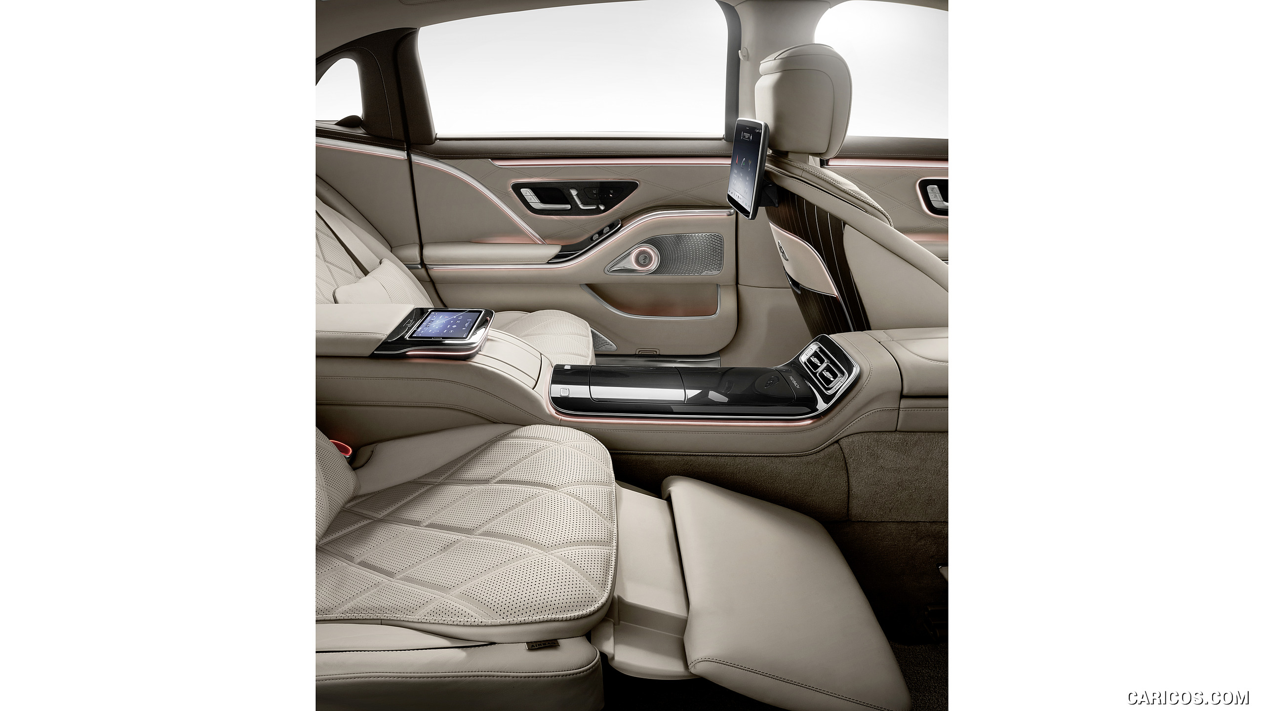 2021 Mercedes-Maybach S-Class (Leather Nappa macchiato beige / bronze brown pearl) - Interior, Rear Seats, #77 of 157