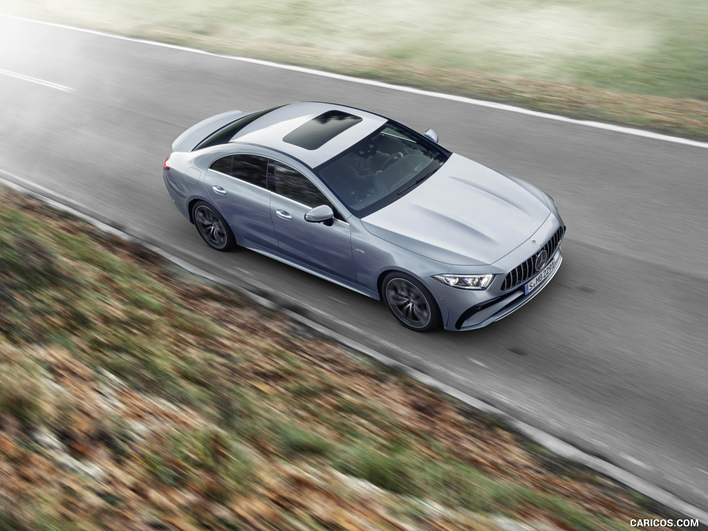 2022 Mercedes-AMG CLS 53 4MATIC+ (Color: Azur Light Blue) - Front Three-Quarter