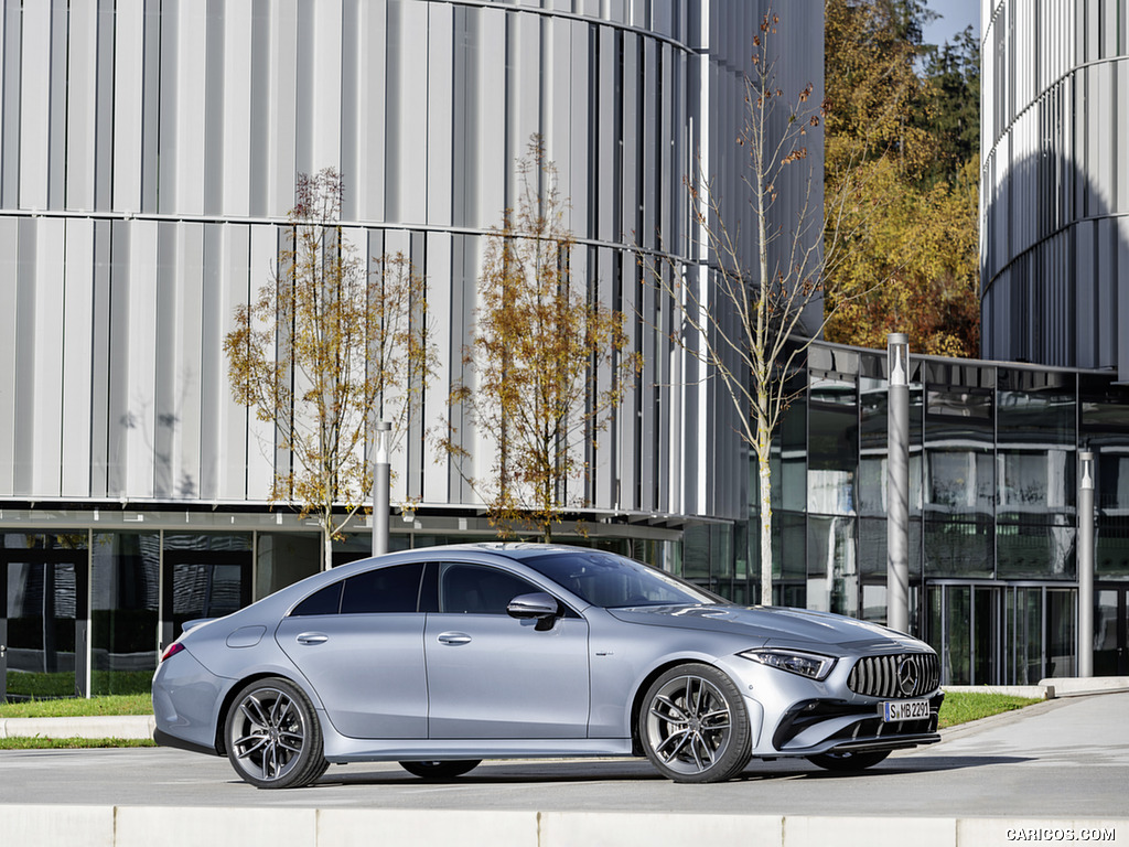 2022 Mercedes-AMG CLS 53 4MATIC+ (Color: Azur Light Blue) - Front Three-Quarter