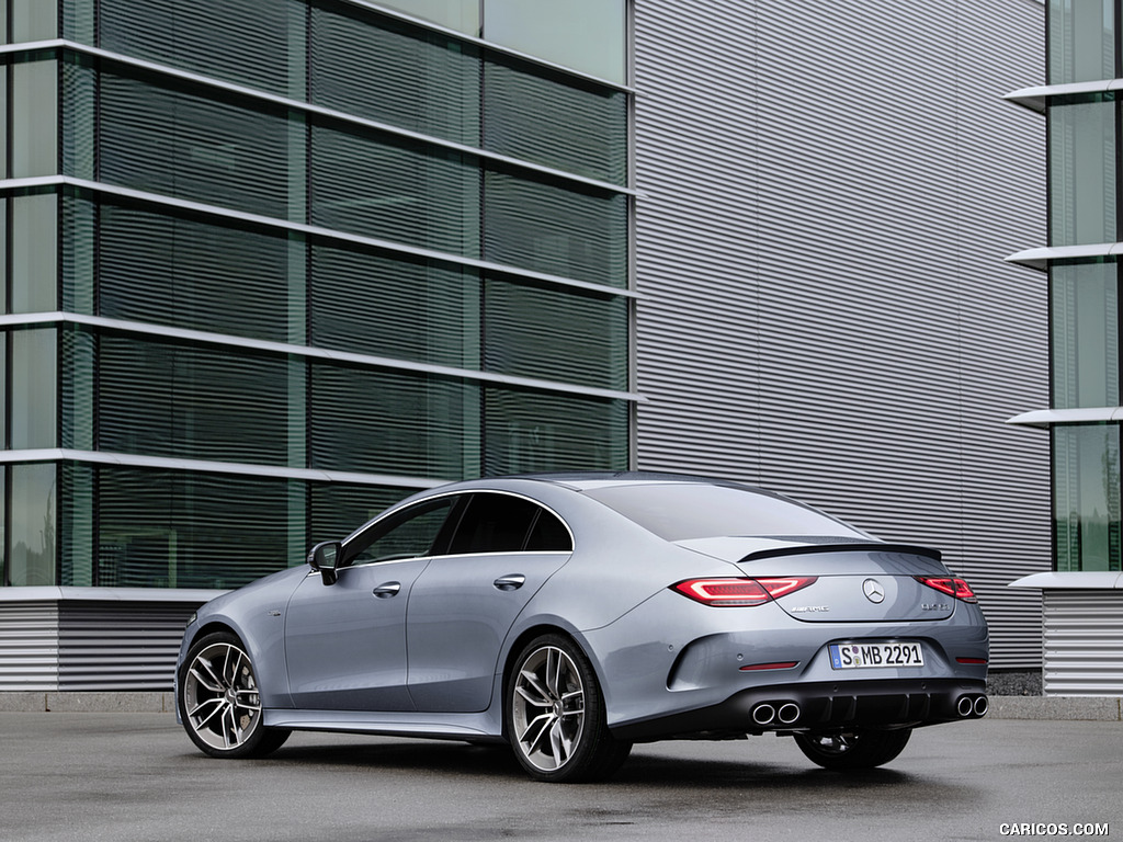 2022 Mercedes-AMG CLS 53 4MATIC+ (Color: Azur Light Blue) - Rear Three-Quarter