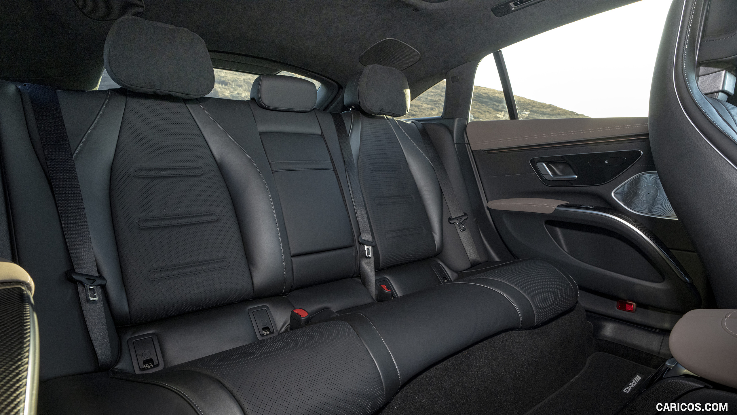 2022 Mercedes-AMG EQS 53 (UK-Spec) - Interior, Rear Seats, #62 of 64