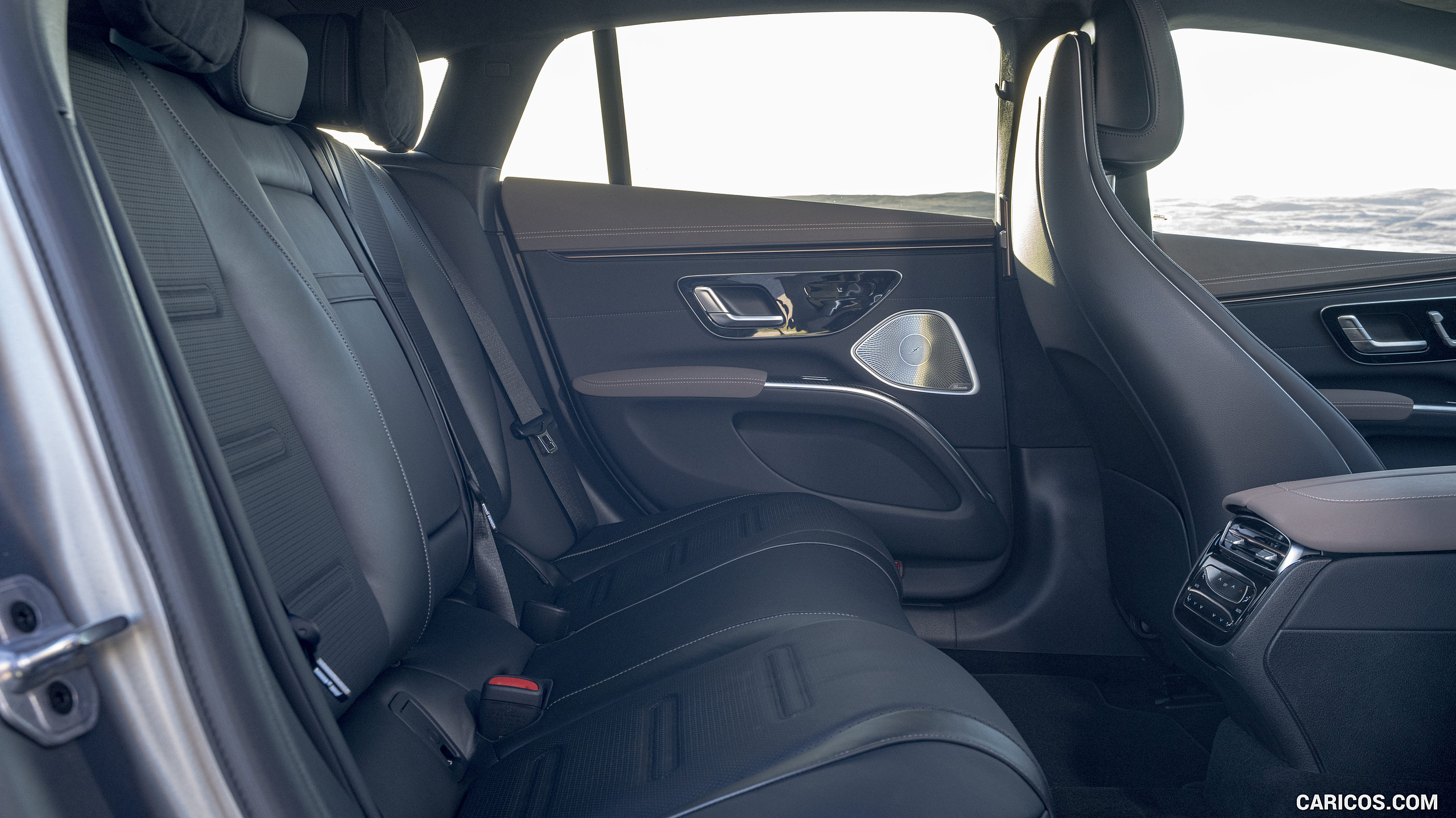 2022 Mercedes-AMG EQS 53 (UK-Spec) - Interior, Rear Seats, #63 of 64