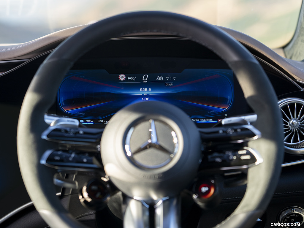 2022 Mercedes-AMG EQS 53 (UK-Spec) - Interior, Steering Wheel