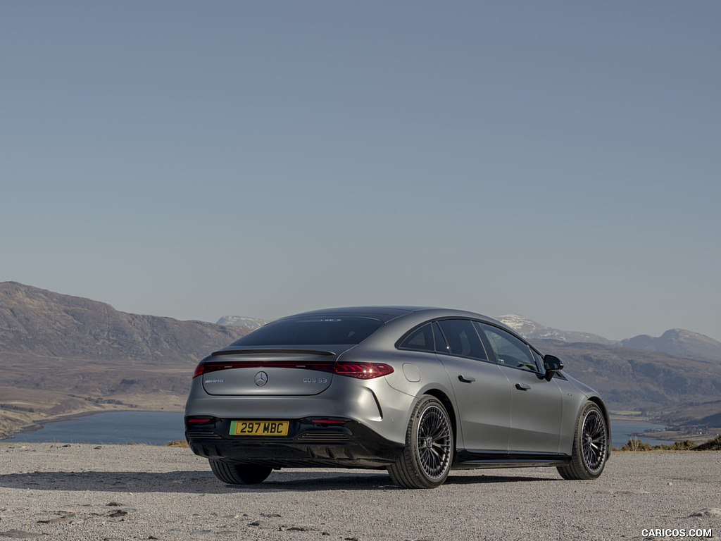 2022 Mercedes-AMG EQS 53 (UK-Spec) - Rear Three-Quarter