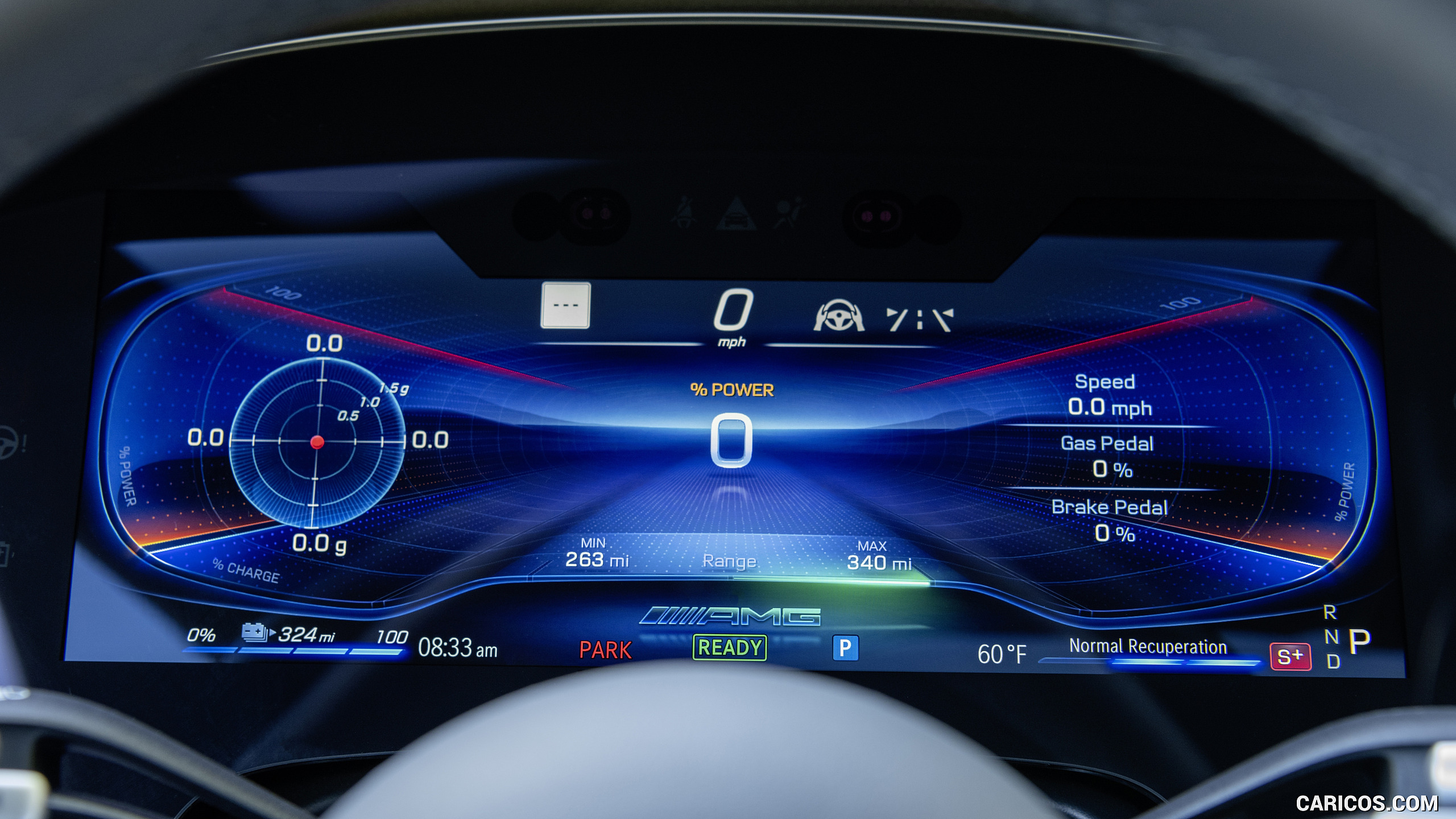 2022 Mercedes-AMG EQS 53 4MATIC+ (Color: Diamond White Bright) - Digital Instrument Cluster, #25 of 76