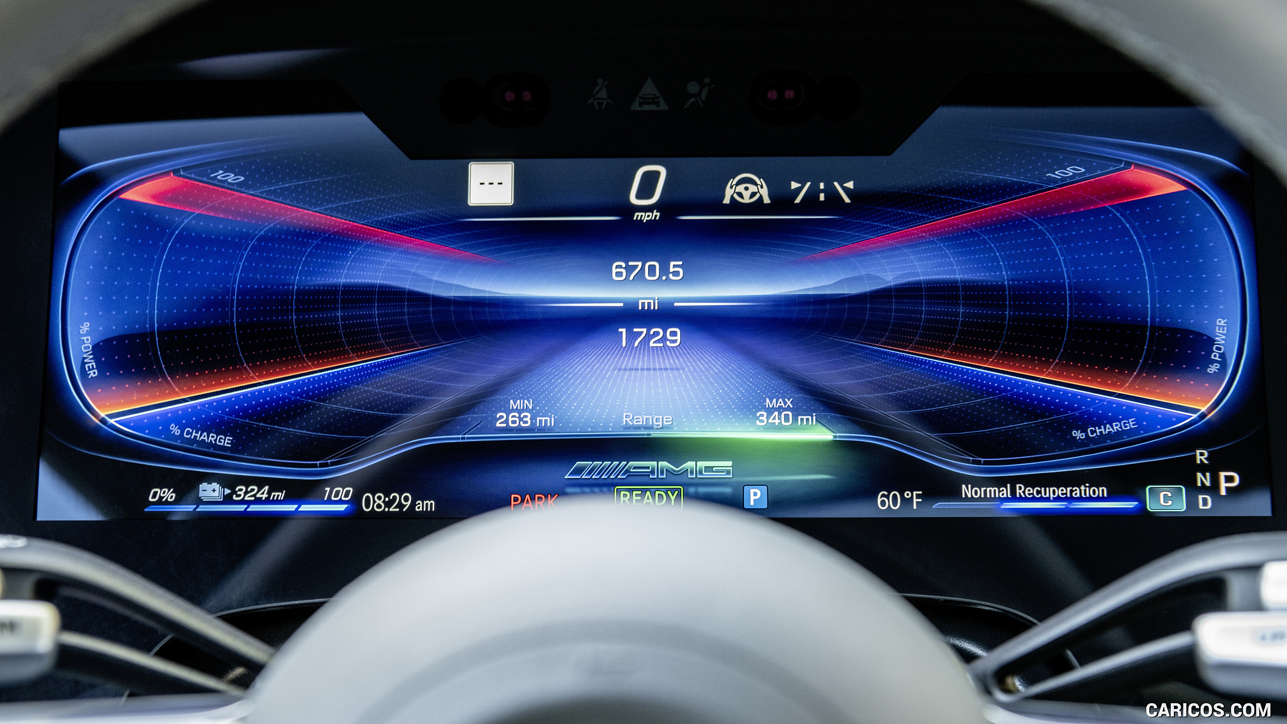 2022 Mercedes-AMG EQS 53 4MATIC+ (Color: Diamond White Bright) - Digital Instrument Cluster, #26 of 76