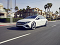 2022 Mercedes-AMG EQS 53 4MATIC+ (Color: Diamond White Bright) - Front Three-Quarter