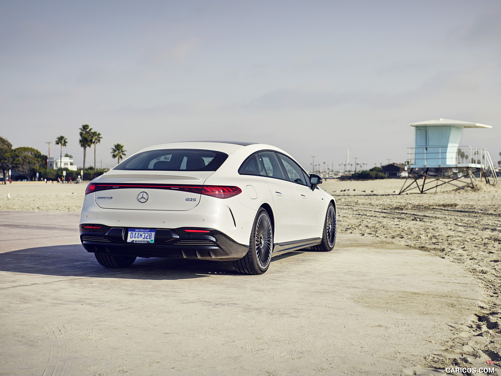 2022 Mercedes-AMG EQS 53 4MATIC+ (Color: Diamond White Bright) - Rear