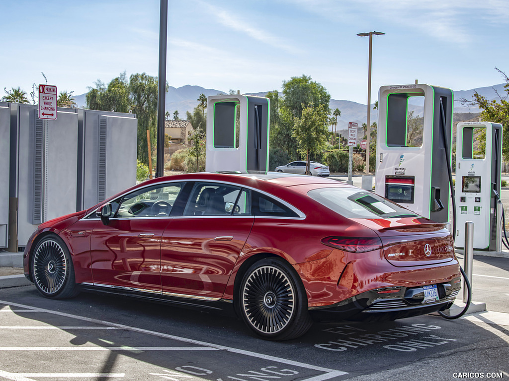 2022 Mercedes-AMG EQS 53 4MATIC+ (Color: Hyazinth Red Metallic) - Charging