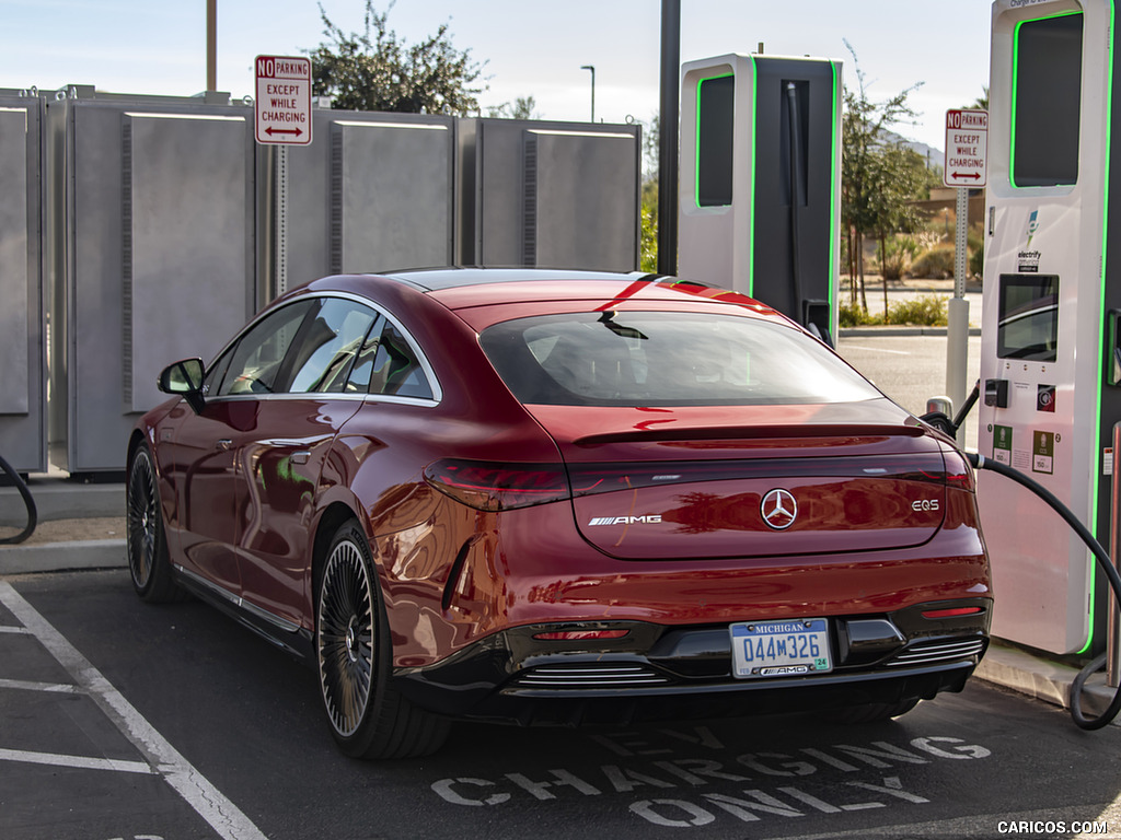 2022 Mercedes-AMG EQS 53 4MATIC+ (Color: Hyazinth Red Metallic) - Charging