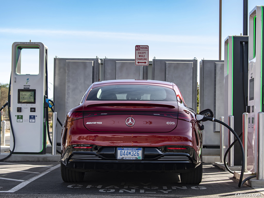 2022 Mercedes-AMG EQS 53 4MATIC+ (Color: Hyazinth Red Metallic) - Charging