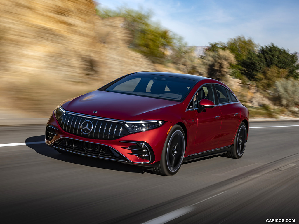 2022 Mercedes-AMG EQS 53 4MATIC+ (Color: Hyazinth Red Metallic) - Front