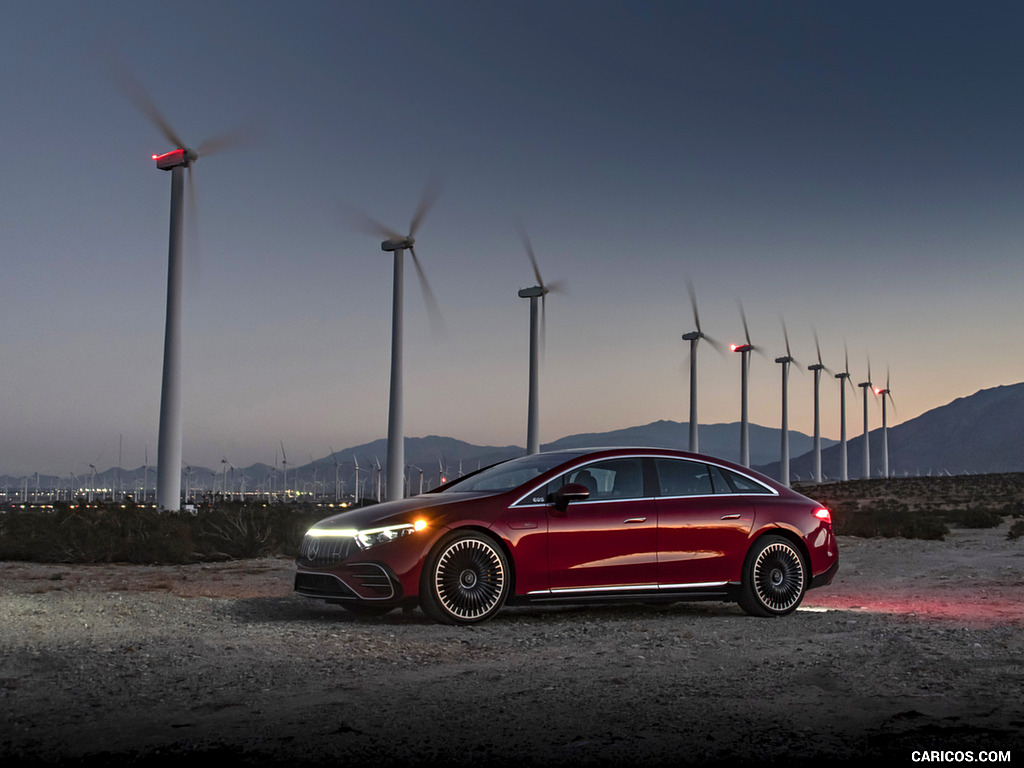 2022 Mercedes-AMG EQS 53 4MATIC+ (Color: Hyazinth Red Metallic) - Side