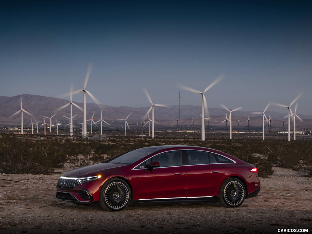 2022 Mercedes-AMG EQS 53 4MATIC+ (Color: Hyazinth Red Metallic) - Side