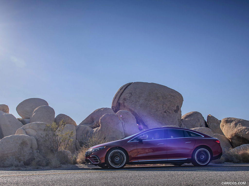 2022 Mercedes-AMG EQS 53 4MATIC+ (Color: Hyazinth Red Metallic) - Side