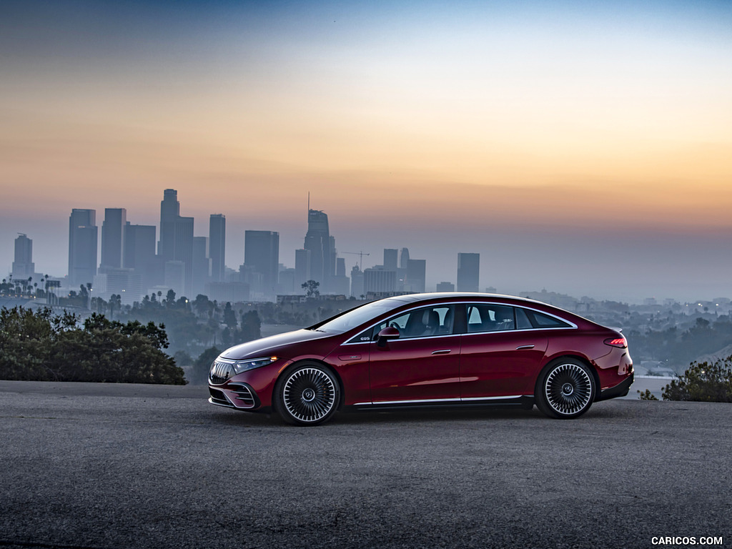 2022 Mercedes-AMG EQS 53 4MATIC+ (Color: Hyazinth Red Metallic) - Side