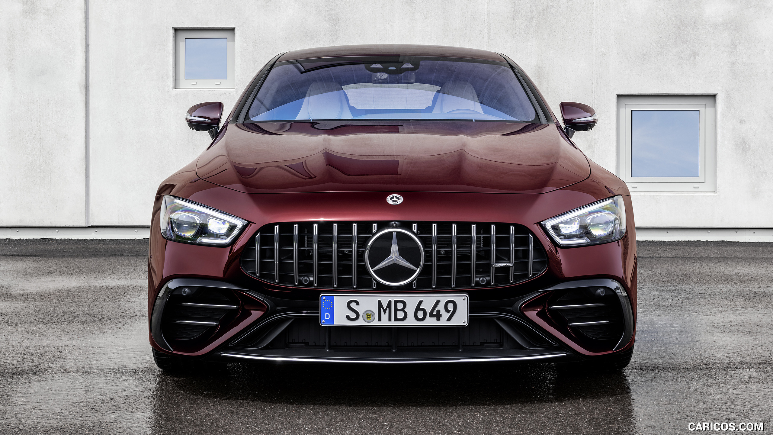2022 Mercedes-AMG GT 53 4MATIC+ 4-Door Coupe (Color: Rubellite Red) - Front, #11 of 35