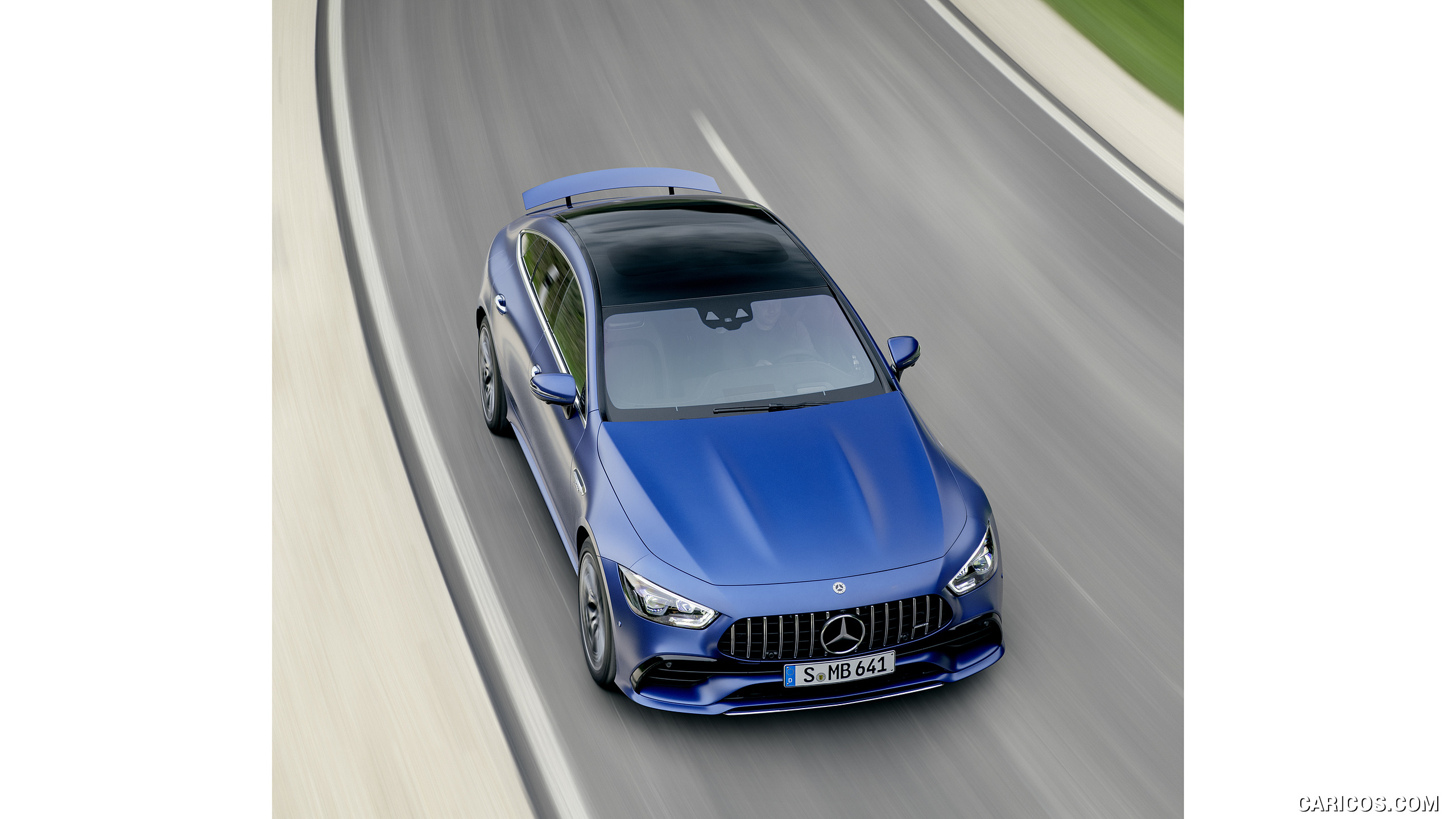 2022 Mercedes-AMG GT 53 4MATIC+ 4-Door Coupe (Color: Spectrale Blue Magno) - Top, #20 of 35