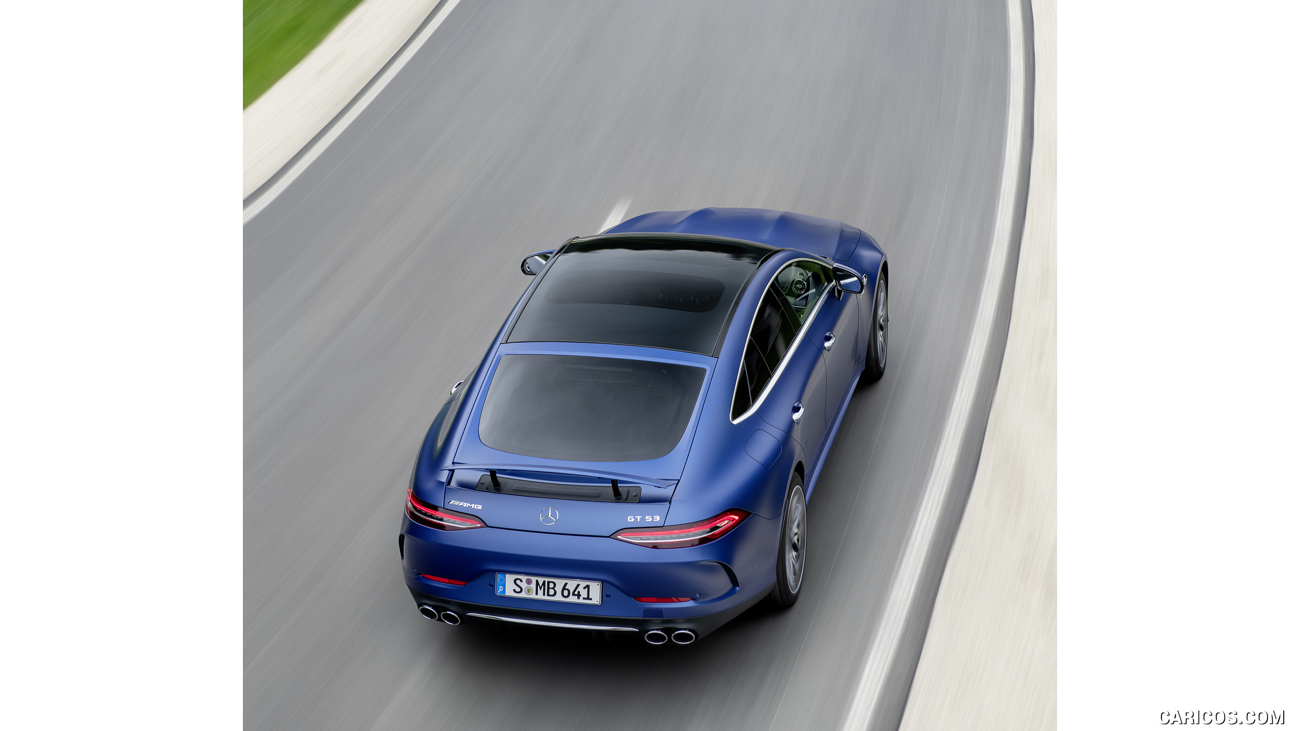 2022 Mercedes-AMG GT 53 4MATIC+ 4-Door Coupe (Color: Spectrale Blue Magno) - Top, #22 of 35