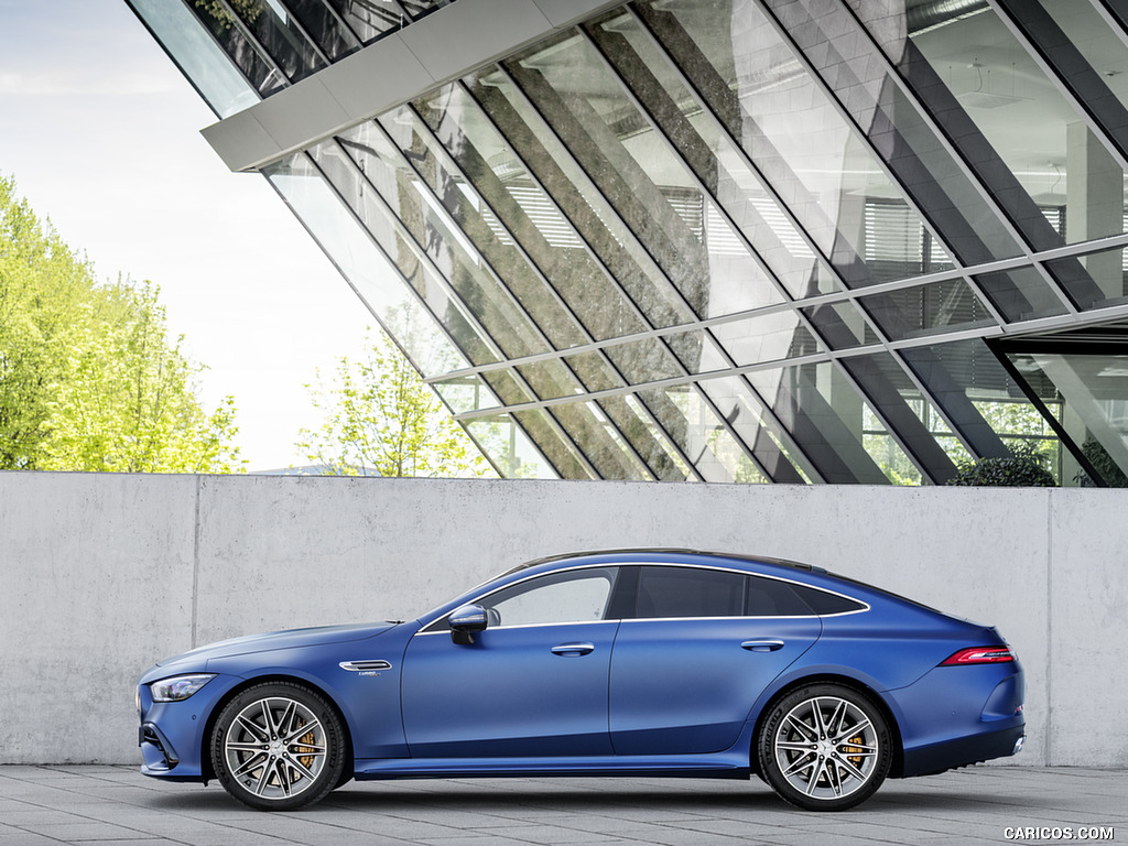 2022 Mercedes-AMG GT 53 4MATIC+ 4-Door Coupe (Color: Spectrale Blue Magno) - Side