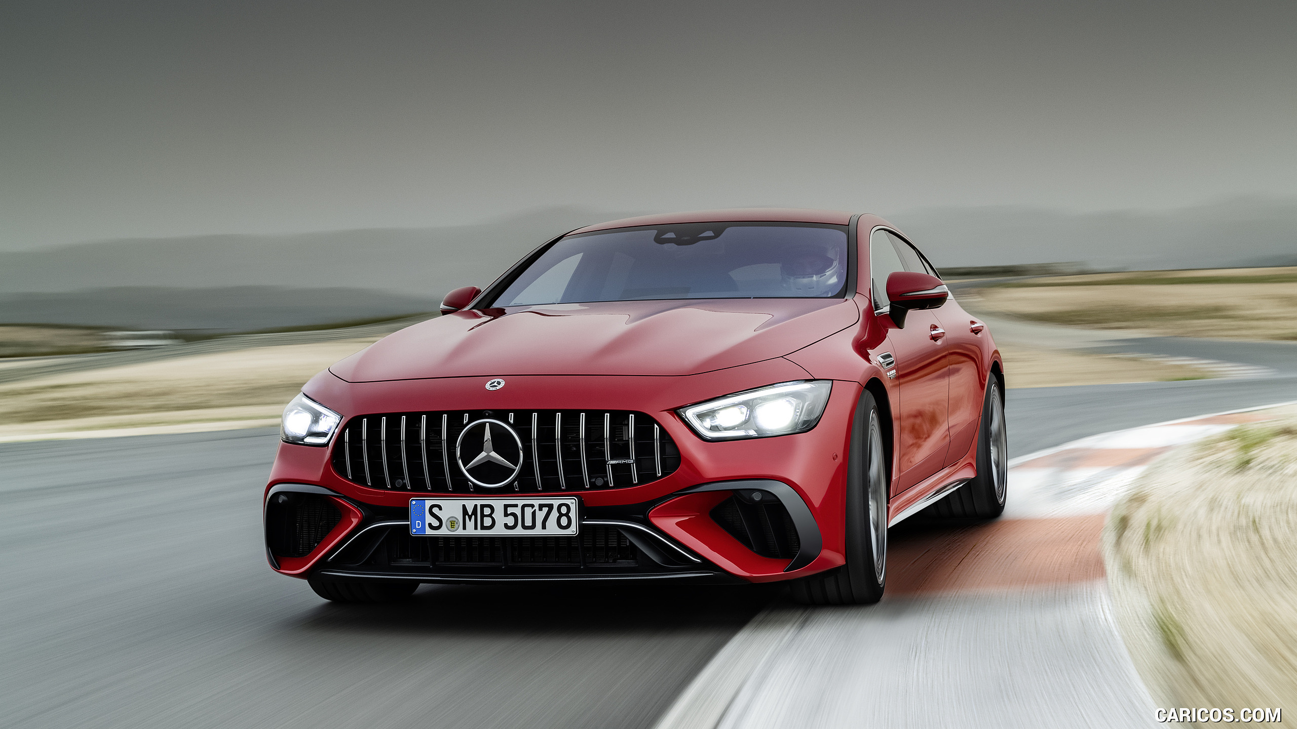 2022 Mercedes-AMG GT 63 S E Performance 4MATIC+ (Color: Jupiter Red) - Front, #8 of 88