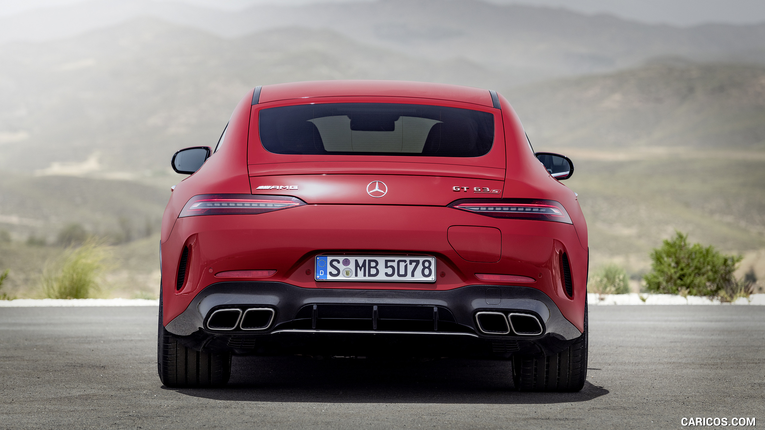 2022 Mercedes-AMG GT 63 S E Performance 4MATIC+ (Color: Jupiter Red) - Rear, #20 of 88