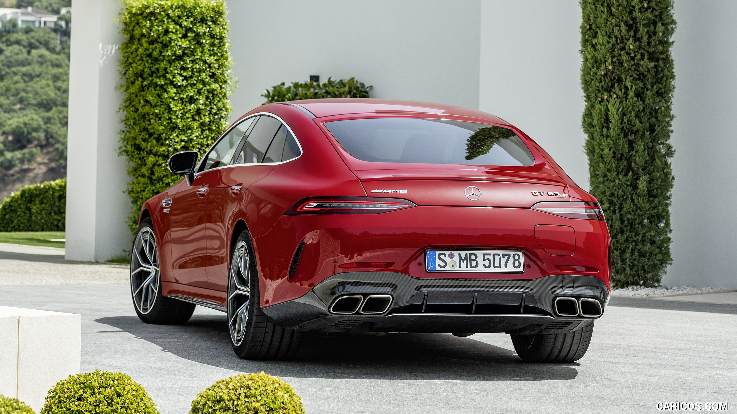 2022 Mercedes-AMG GT 63 S E Performance 4MATIC+ (Color: Jupiter Red) - Rear, #28 of 88