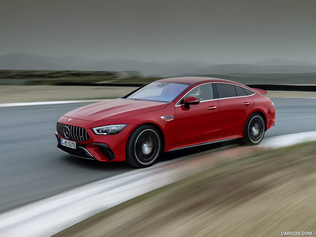 2022 Mercedes-AMG GT 63 S E Performance 4MATIC+ (Color: Jupiter Red) - Front Three-Quarter