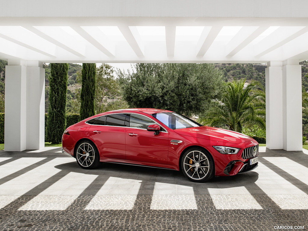 2022 Mercedes-AMG GT 63 S E Performance 4MATIC+ (Color: Jupiter Red) - Front Three-Quarter