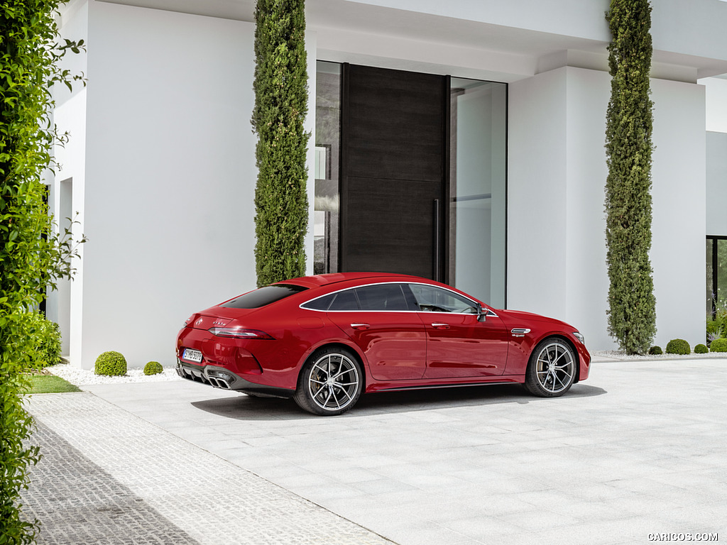 2022 Mercedes-AMG GT 63 S E Performance 4MATIC+ (Color: Jupiter Red) - Rear Three-Quarter