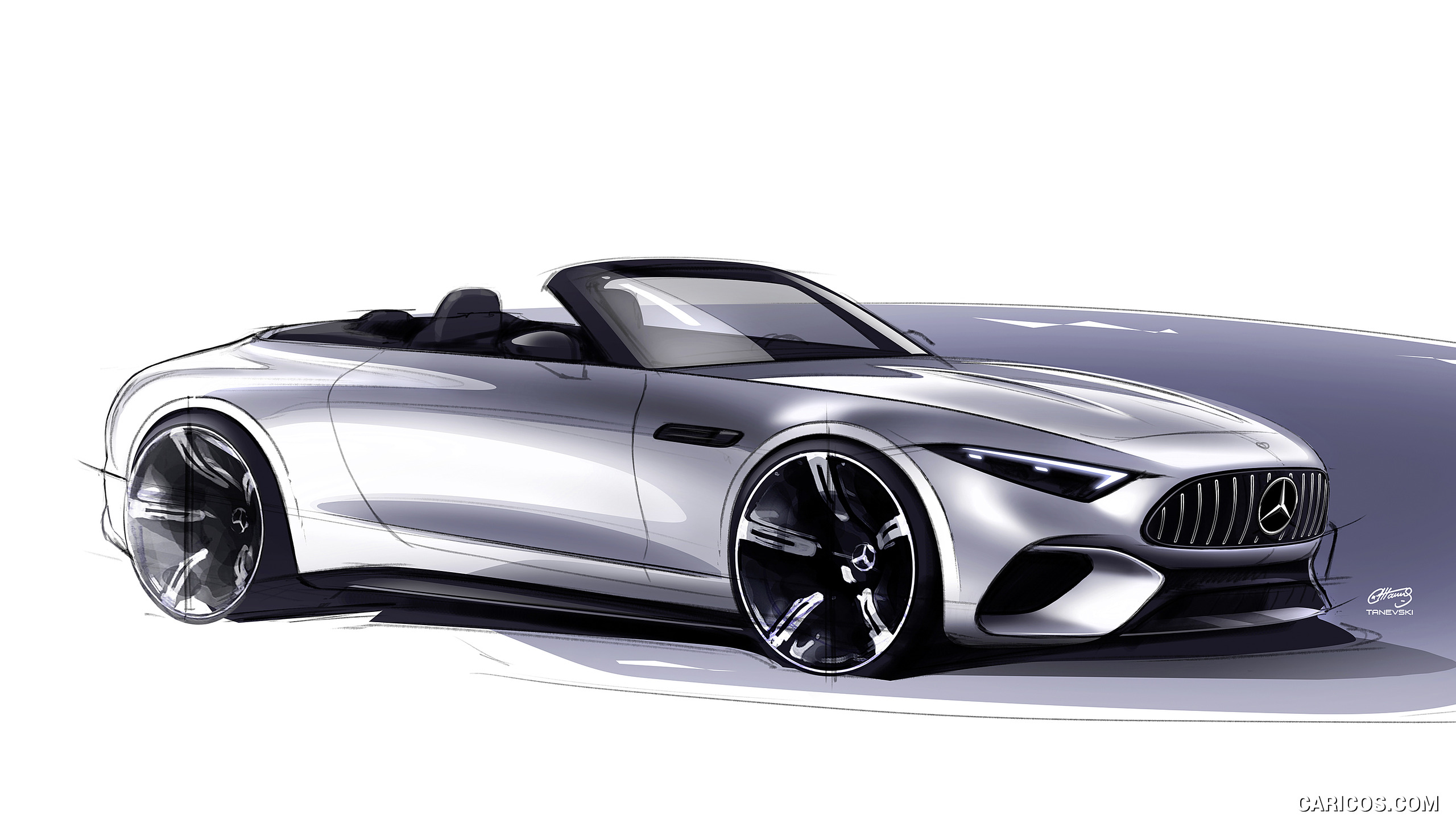 2022 Mercedes-AMG SL - Design Sketch, #109 of 235