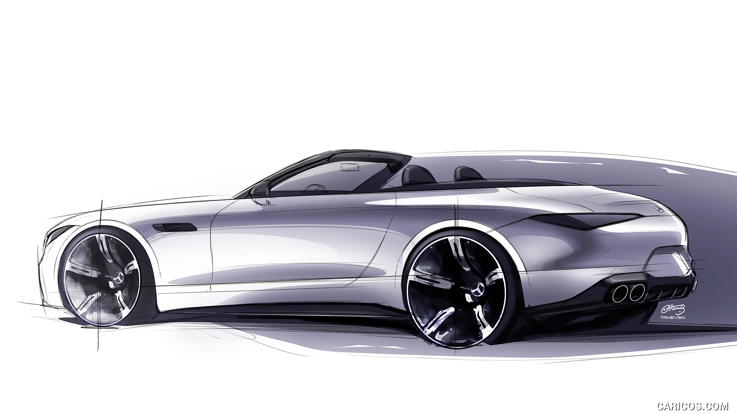 2022 Mercedes-AMG SL - Design Sketch, #110 of 235