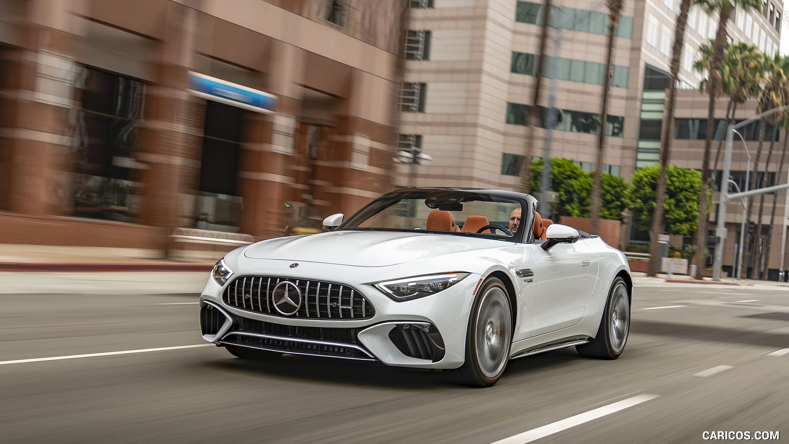 2022 Mercedes-AMG SL 55 4MATIC+ (Color: Opalith White Bright), #113 of 235